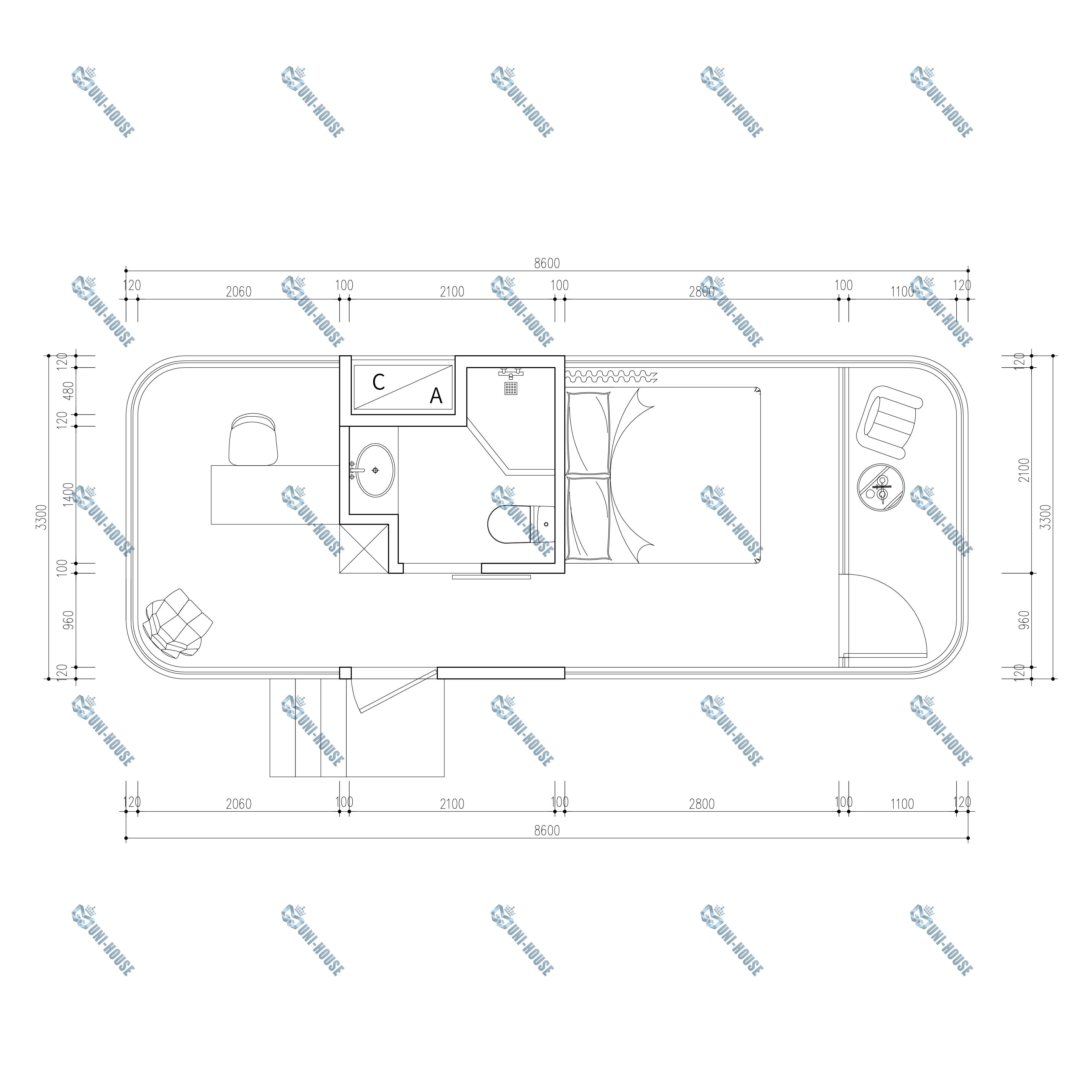 Cabines conteneurs Modulaires