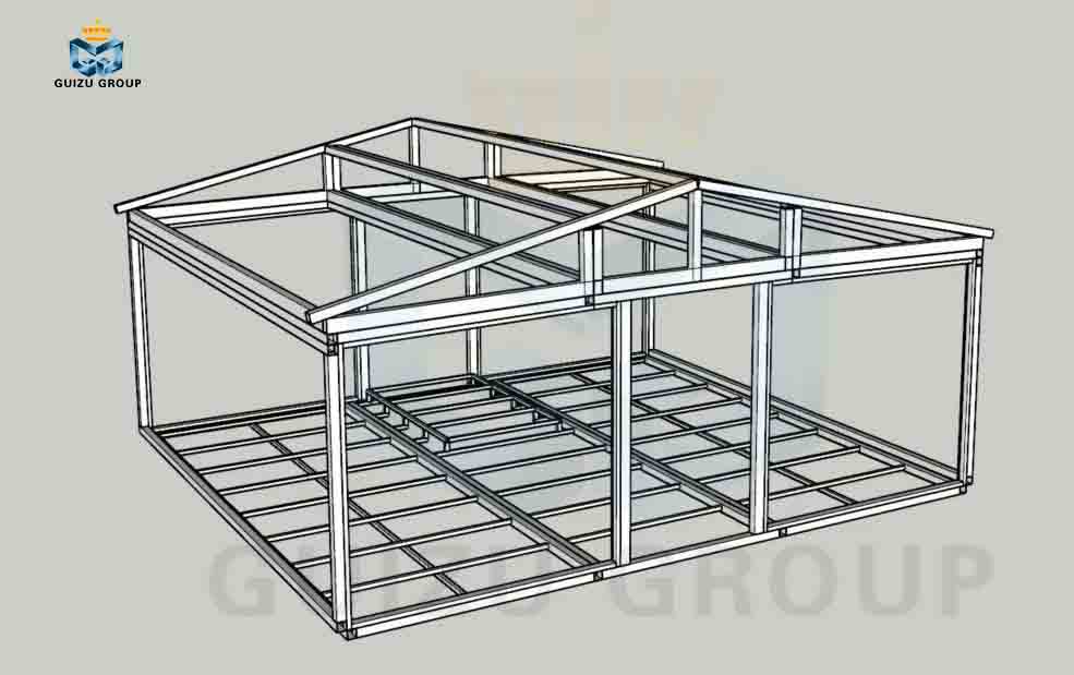 Maison extensible à structure métallique